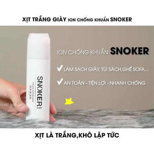 Chai Xịt Bọt Tuyết Vệ Sinh Giày Dép Tẩy Trắng SNOKER Cao Cấp