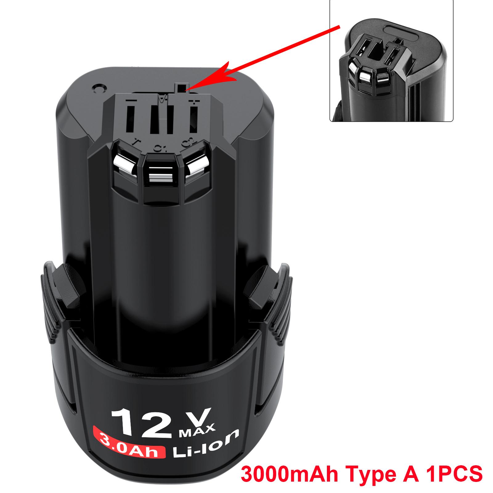 TURPOW 12V 6000MAh LI-ION BAT420 PERNOCENESS CHO BOSCH BAT411A BAT412 BAT413 BAT412A 10,8V Công cụ điện tối đa Màu pin: 1 mảnh 3000mah