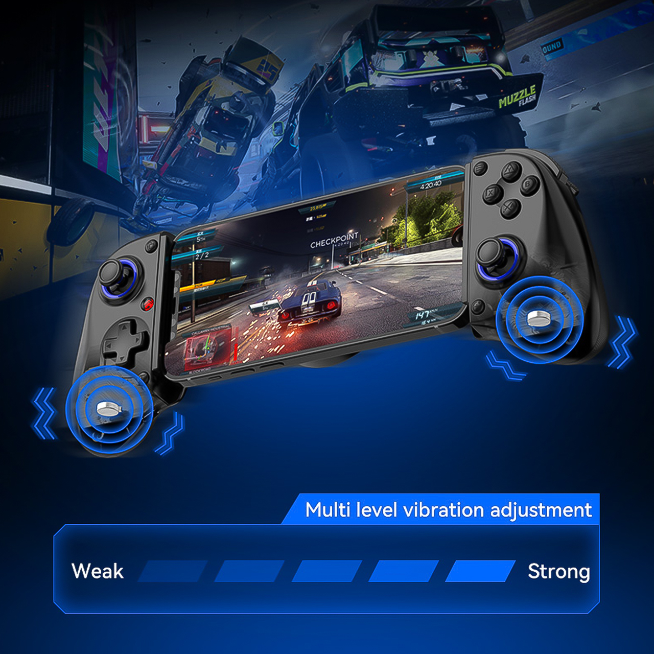 Tay Cầm Chơi Game Vinetteam BSP-D11 / D11S Hỗ Trợ Đa Nền Tảng Điện Thoại ANDROID / IOS / PC / Switch / Máy tính bảng - hàng chính hãng