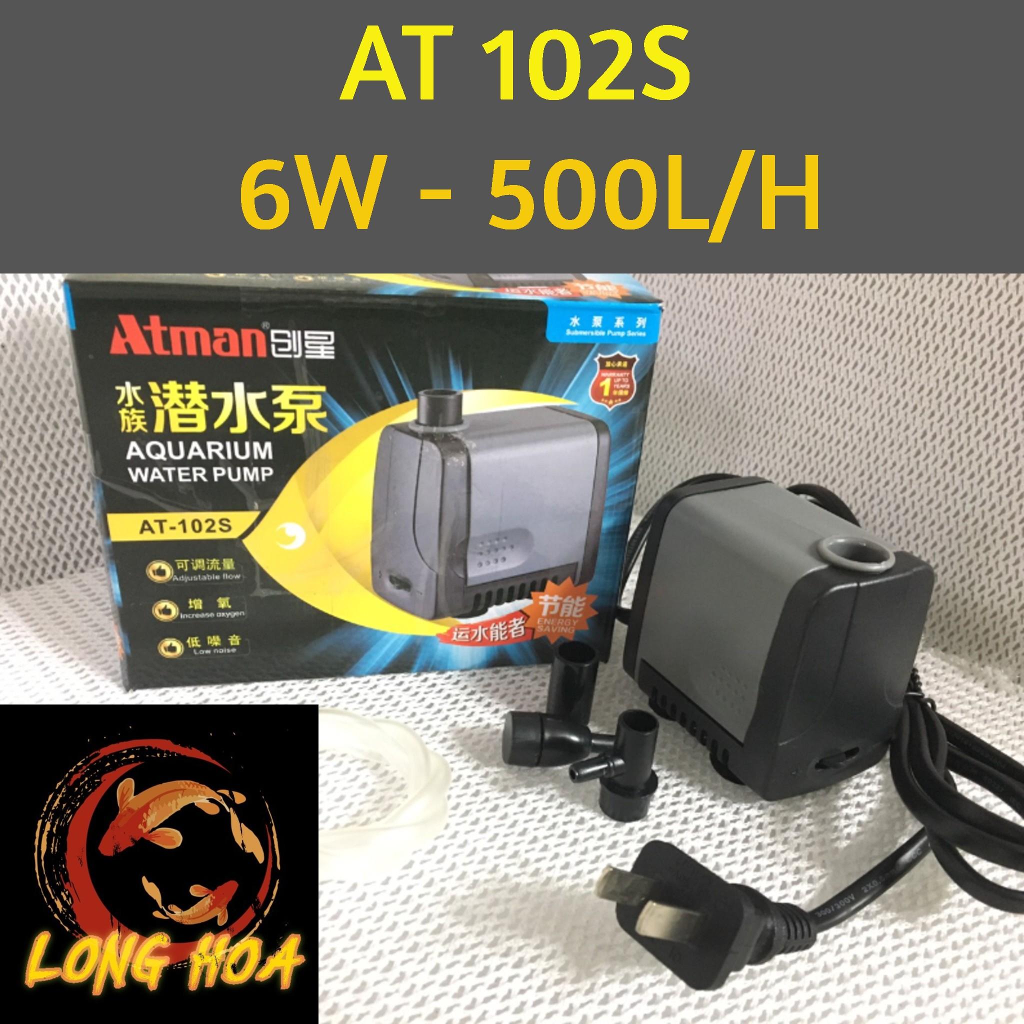 Combo máy bơm ATMAN 102S + 100 gram đá nham thạch lọc nước hồ cá