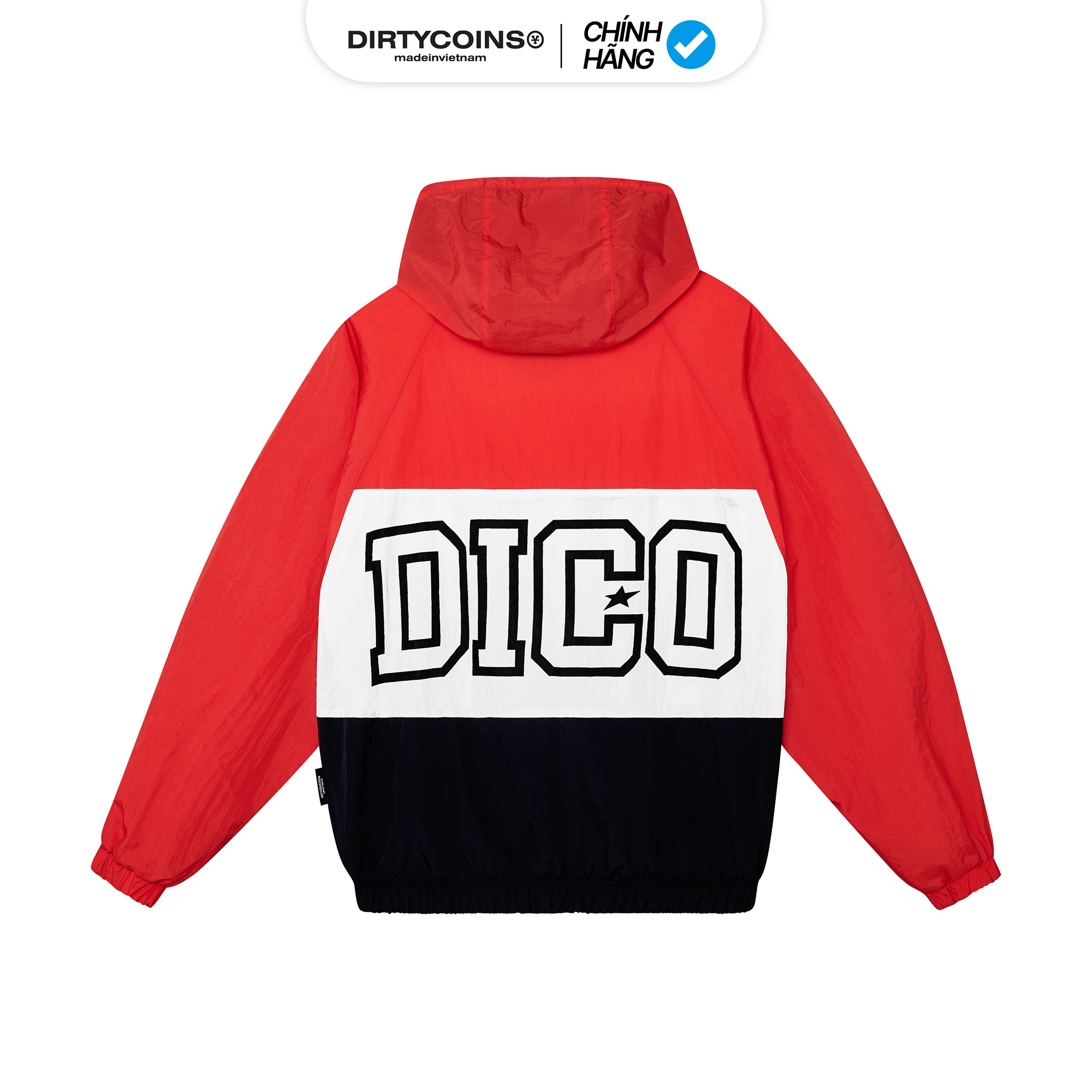 Áo Khoác DirtyCoins OG Logo Windbreaker Jacket - Red/White