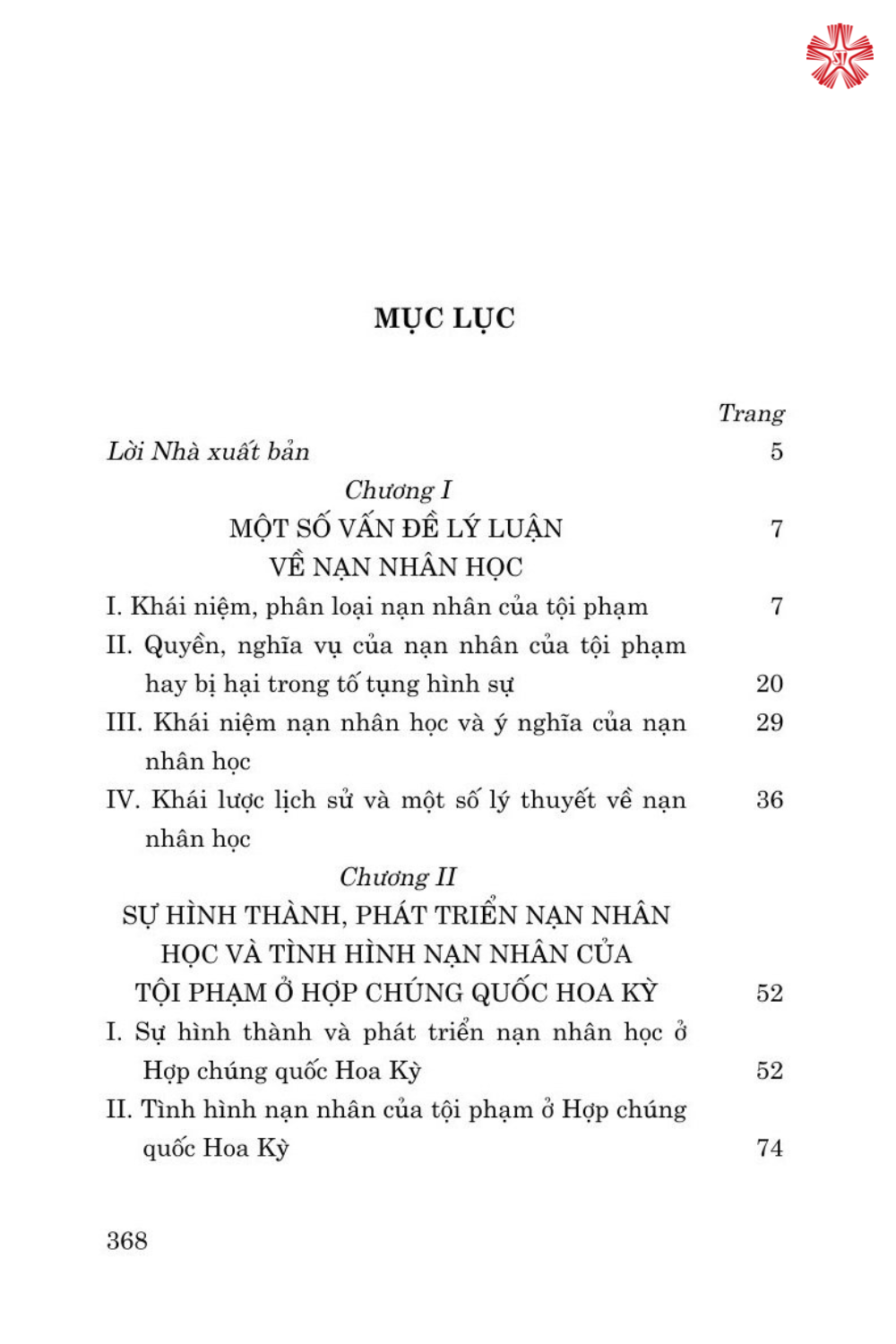Nạn nhân học - Một số vấn đề lý luận và thực tiễn (bản in 2024)