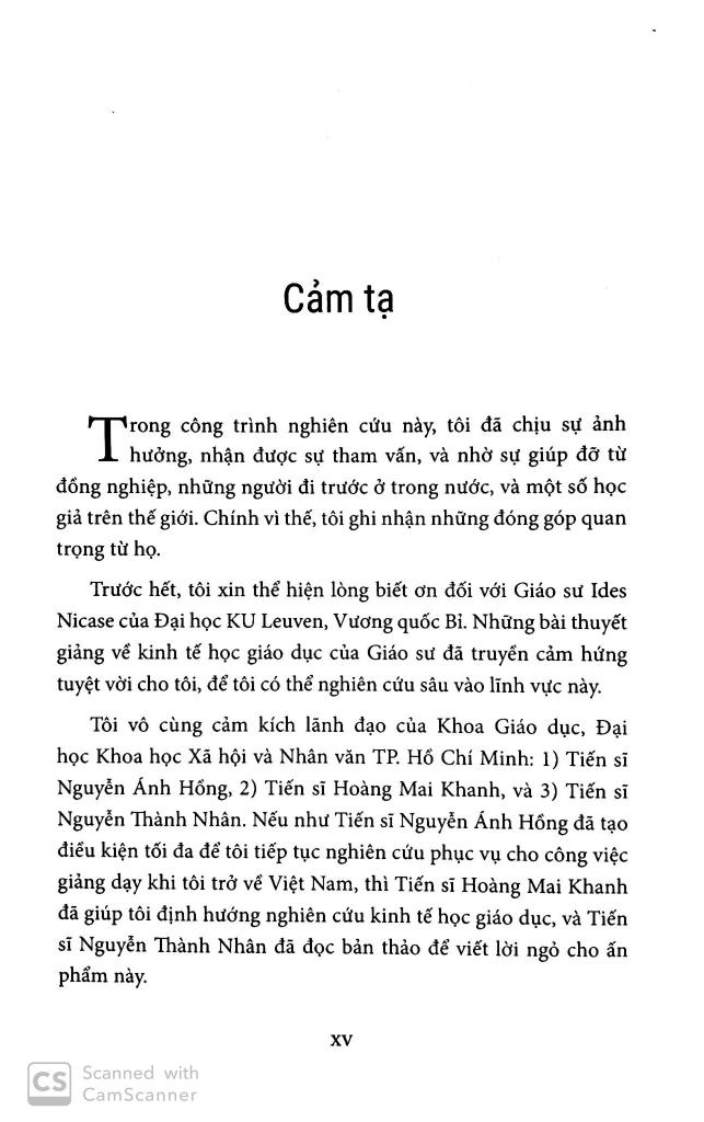 Các Lựa Chọn Trong Đầu Tư Vốn Con Người