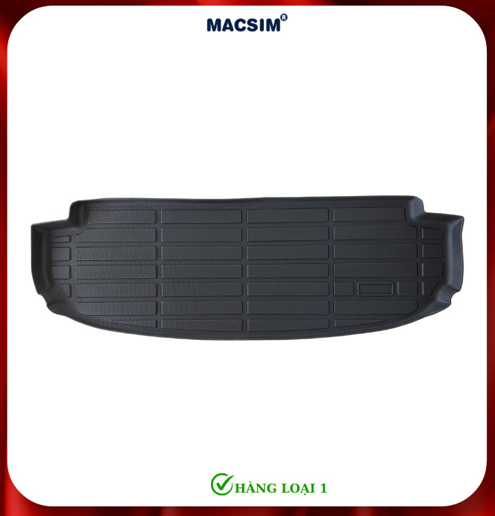 Thảm lót cốp xe ô tô Hyundai Custin nhãn hiệu Macsim chất liệu TPE màu đen hàng loại 2