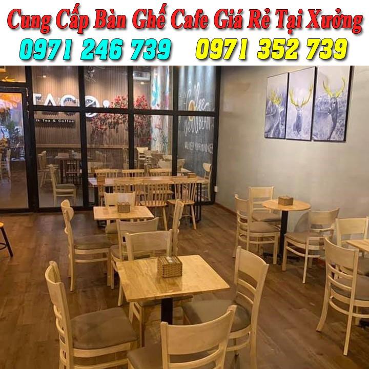 Bàn ghế gỗ cafe nhà hàng quán ăn