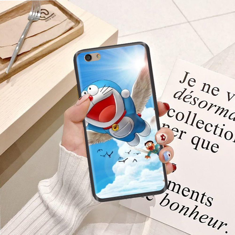 Ốp lưng điện thoại Oppo F3 Plus viền silicon dẻo TPU  hình Doremon Phiêu Lưu - Hàng chính hãng