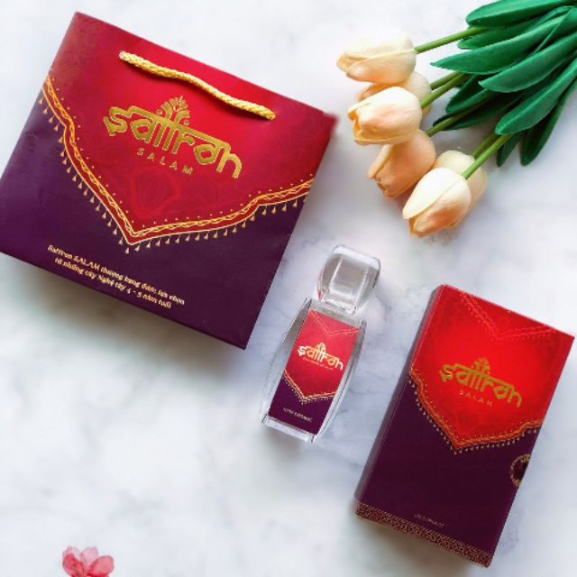 Nhụy hoa nghệ tây Saffron Salam 2 hộp 0.5gr tặng kèm bình nước thủy tinh 300ml và móc khóa Saffron Việt Nam