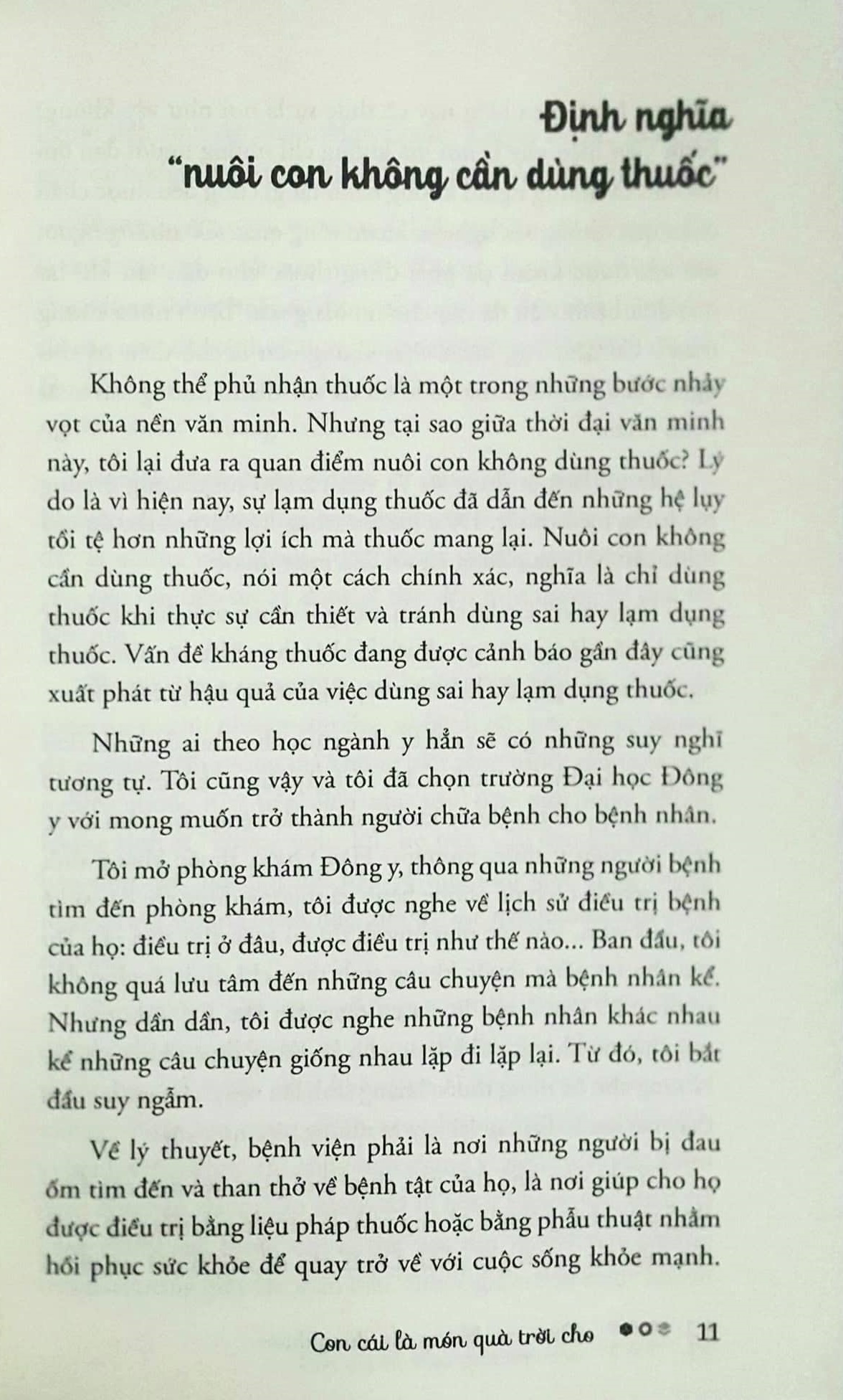 Nuôi Con Không Dùng Thuốc