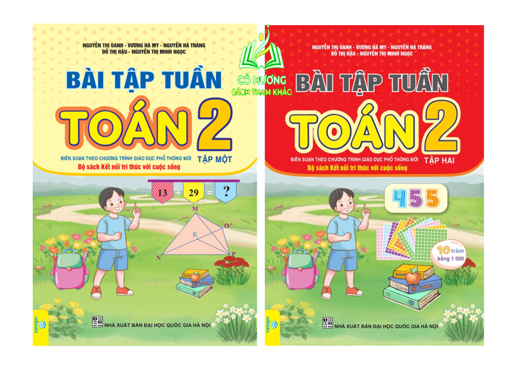 Sách - Combo Bài Tập Tuần Toán, Tiếng Việt 2 - Kết Nối Tri Thức