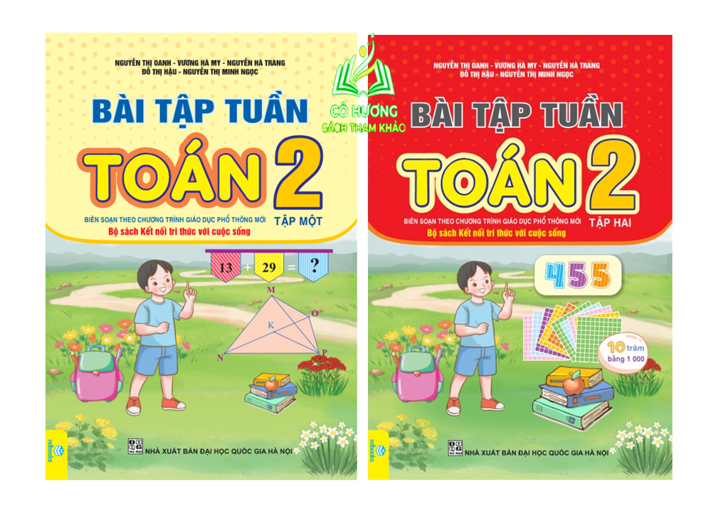 Sách - Combo Bài Tập Tuần Toán, Tiếng Việt 2 (Tập 2) - Kết Nối Tri Thức (ND)