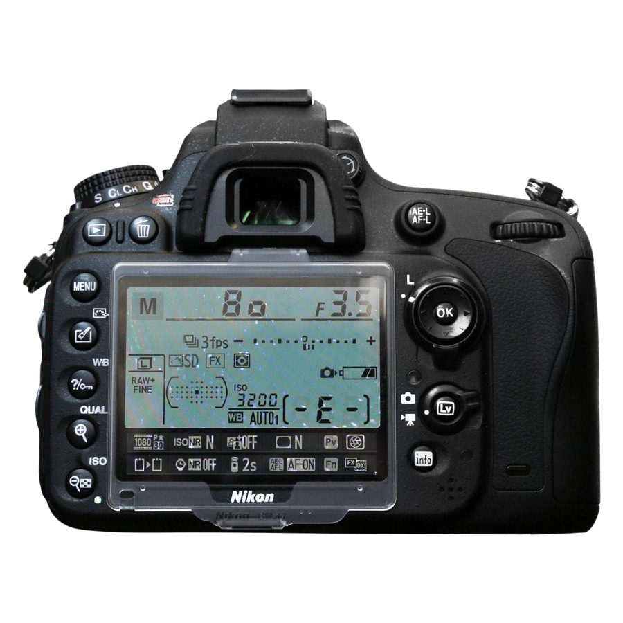 Tấm Bảo Vệ Màn Hình Nikon D600 - LCD Cover Nikon BM14 (Trắng) - Hàng Nhập Khẩu