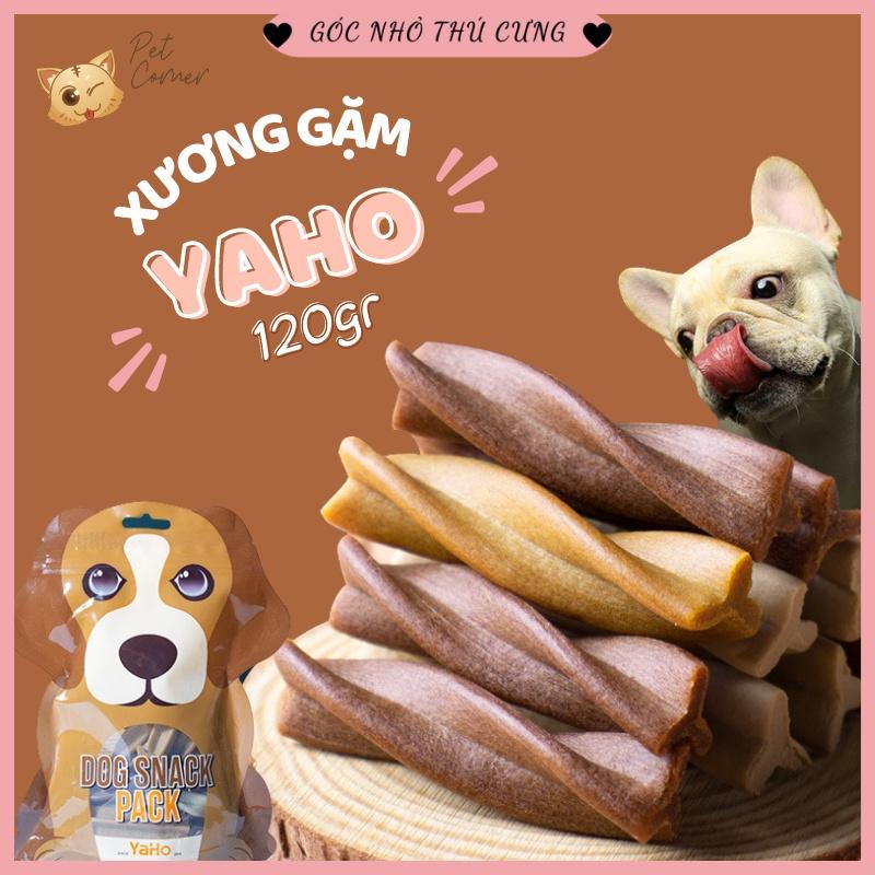 Bánh thưởng làm sạch răng, xương gặm thơm miệng cho chó Dog Snack Pack Yaho (Túi 120gr)