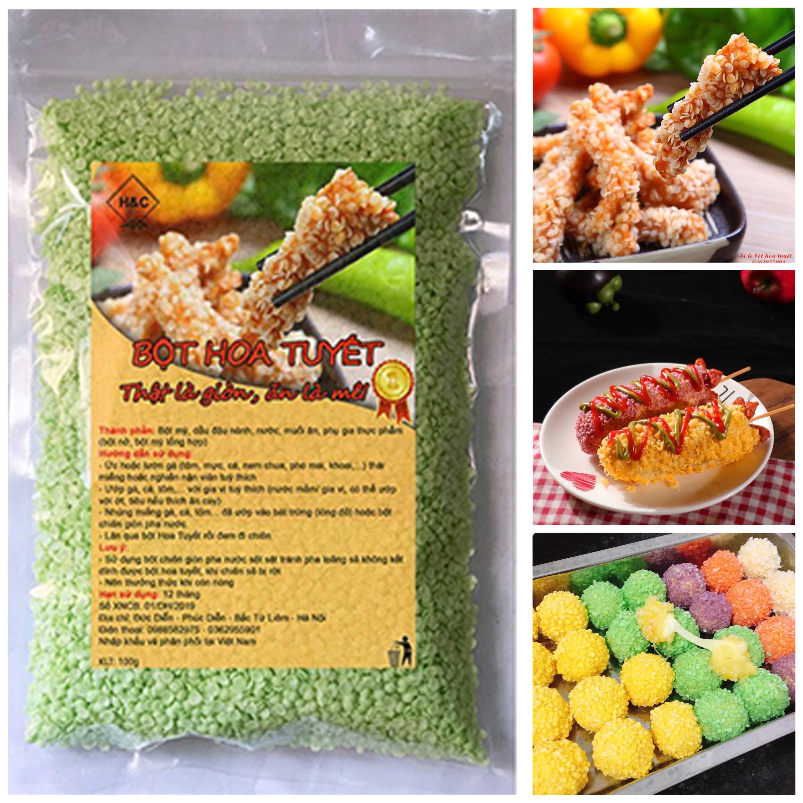 Bột Chiên Xù Hoa Tuyết 1Kg - Giòn tan