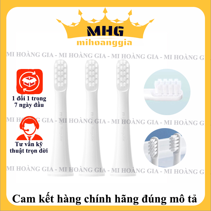 Set 3 đầu thay thế cho bàn chải điện Xiaomi Mijia T100 - Hàng nhập khẩu