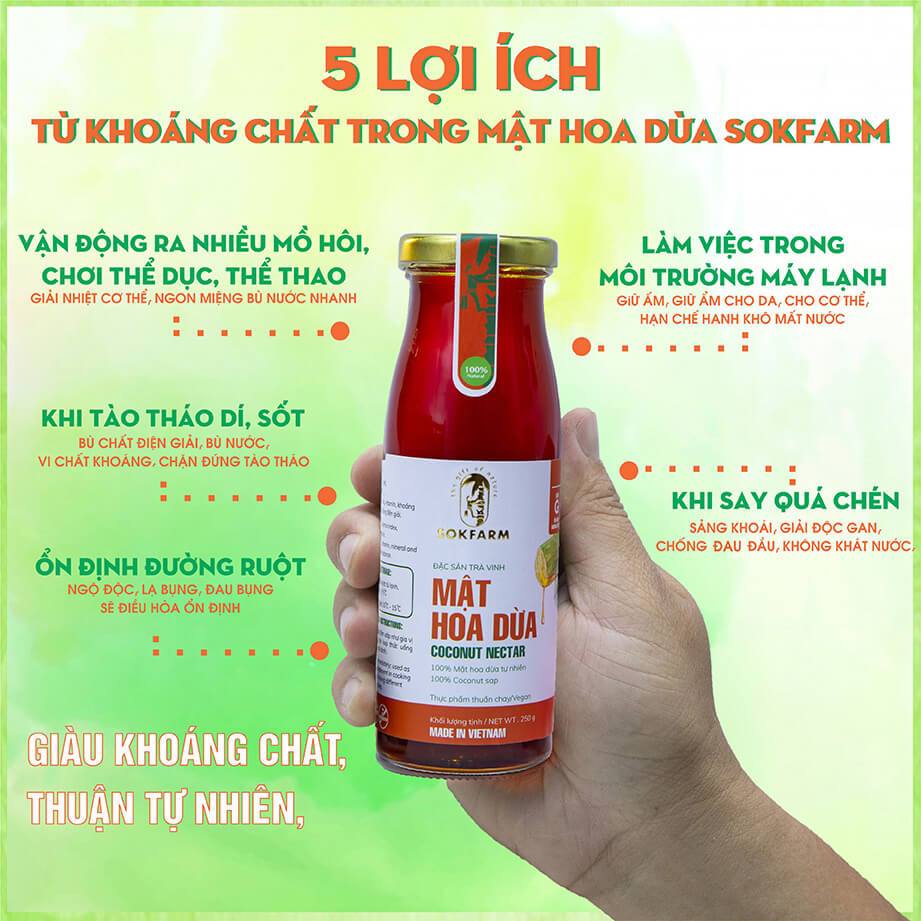 Mật hoa dừa cô đặc Sokfarm -65g giúp ổn định đường huyết