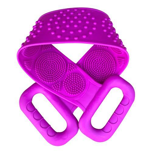 COMBO 2 Cọ Tắm Silicon, Dây Tắm Chà Lưng Silicon 2 Mặt Co Dãn