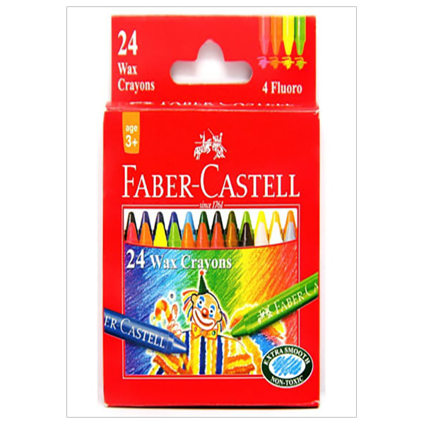 Faber-Castell-120057-Bút Sáp Màu - 24 Màu