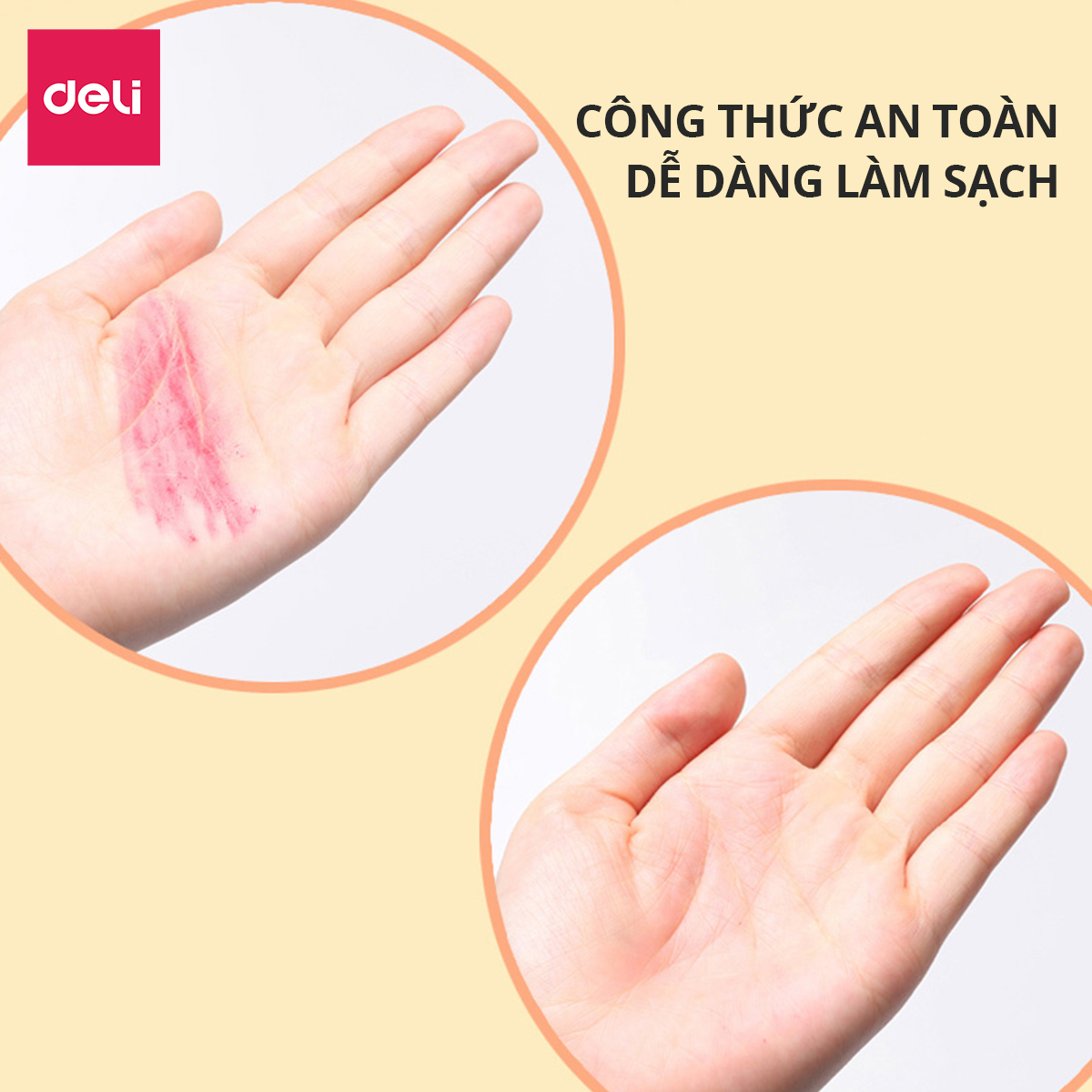 Bút màu sáp dầu học sinh hộp nhựa Deli - 12/18/24 màu - 72090/72091/72092