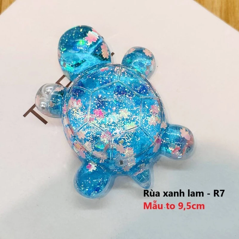 Rùa nước KHỔNG LỒ size 9,5cm mô hình túi mù 10 màu đồ chơi mô hình nhân vật DIY trang trí decor phát sáng B209