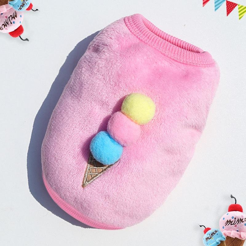 Áo nỉ 3 lỗ dành cho chó mèo, họa tiết Cute
