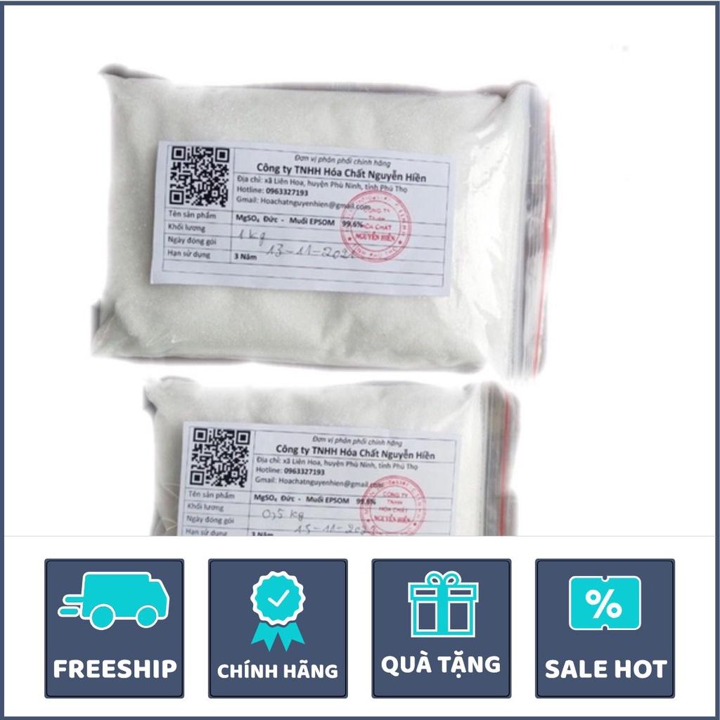 1kg - Muối Epsom Salt (MgSO4,trắng tinh khiết) - Magie Sunfat MgSO4- magnesium sulfate. Hàng chiết lẻ từ bao 25kg