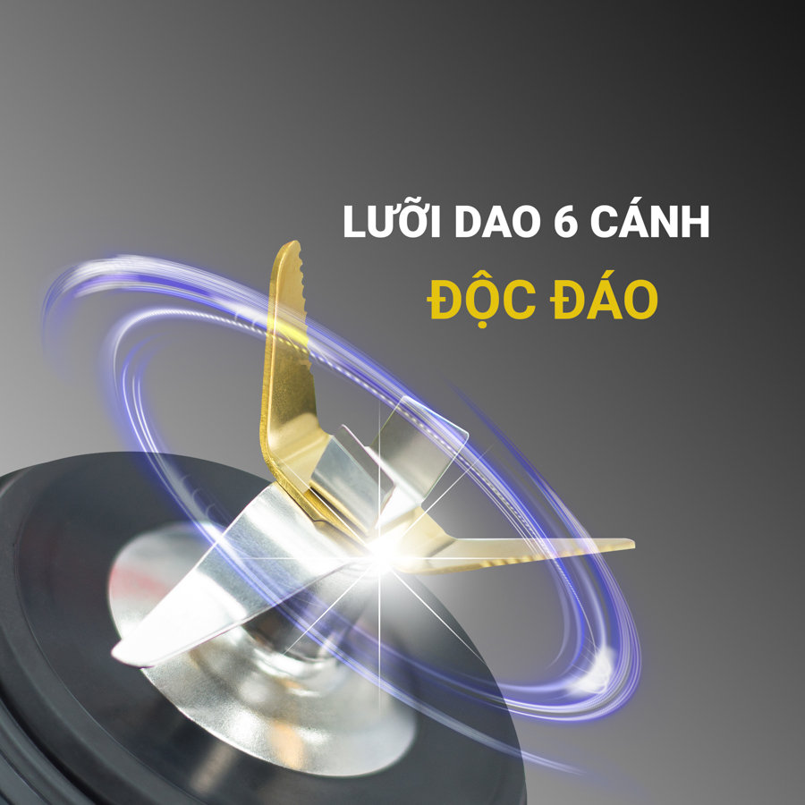 Máy xay sinh tố mini Kalpen Đức B6 công suất 700W tặng Bình 500ml - Hàng chính hãng