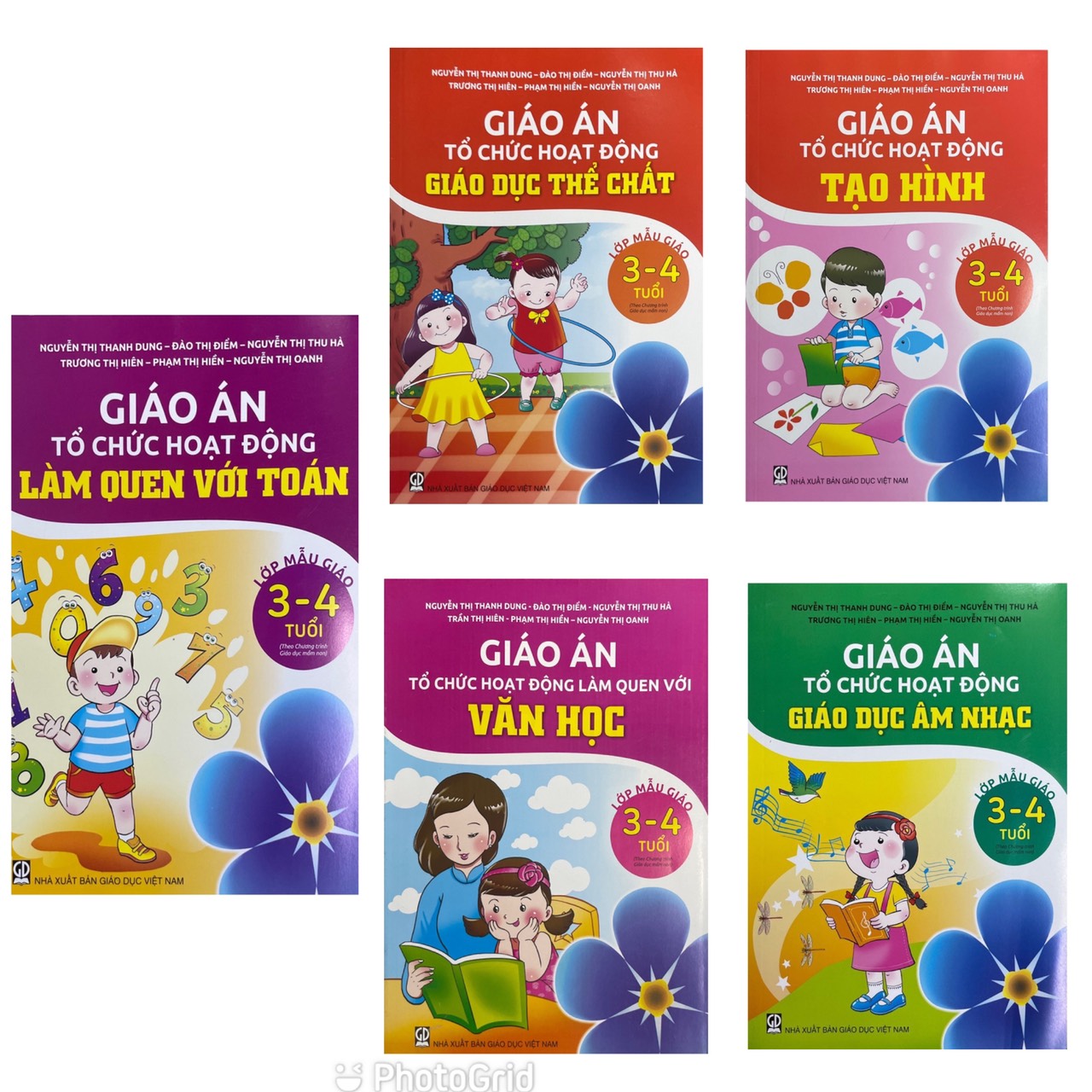 Combo 6 cuốn Giáo Án Tổ Chức Hoạt Động Giáo Dục Âm Nhạc 3-4 tuổi(DT)