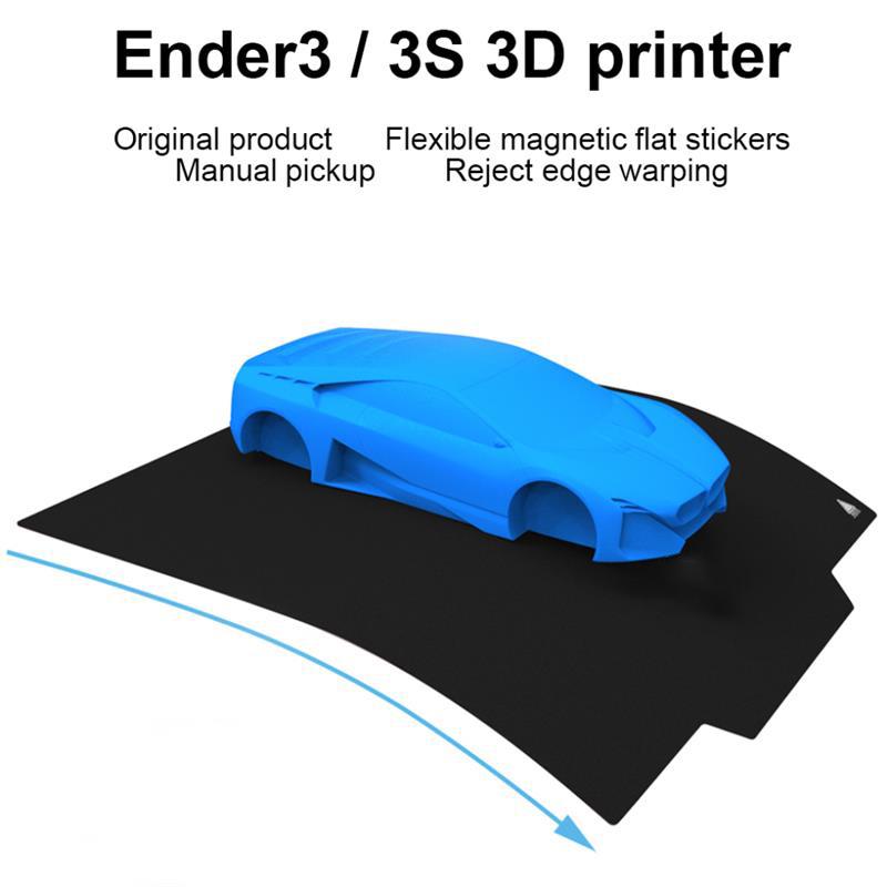 Máy in 3D Nhiệt 235x235mm Nền tảng giường nóng Băng dán Bước xây dựng từ tính cho Creality Ender-3/Ender-3 Pro/Ender-5