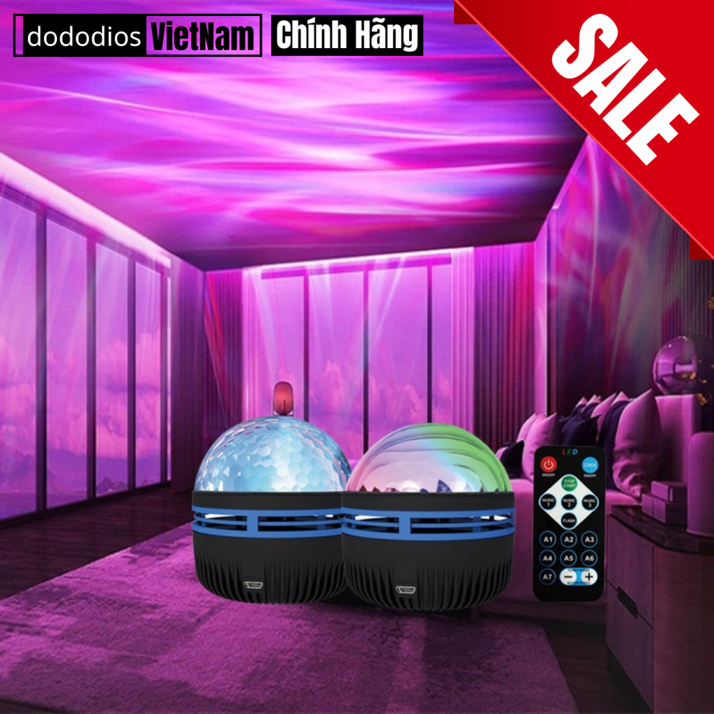 Đèn Led GALAXY đèn trần ngàn sao hot Led thiên hà galaxy vũ trụ trang trí phòng ngủ hoặc quay video, Đèn GALAXY Cực Quang UStyle Q6S Chiếu Bầu Trời Cực Quang Trang Trí, Decor Phòng Ngủ, Điều Khiển Từ Xa