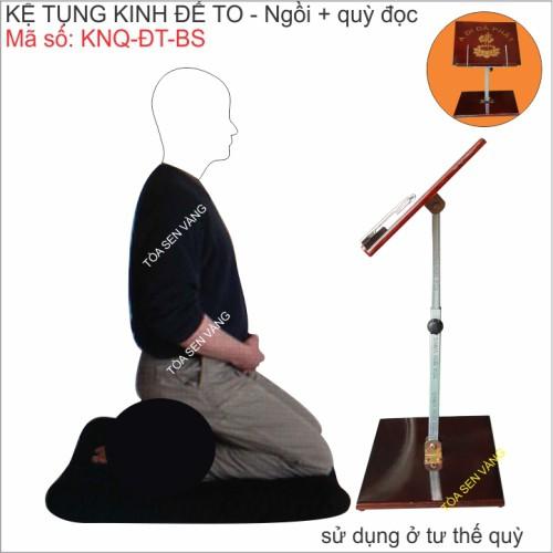 Kệ Đọc Kinh Bằng Gỗ - Điều chỉnh độ cao có đế và mặt kệ to