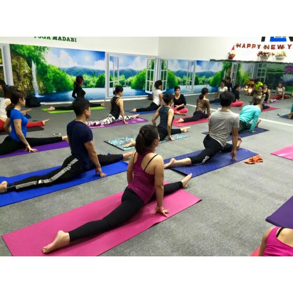 Hình ảnh Thảm tập yoga, gym đàn hồi, chống trượt, dày Chính hãng Amalife