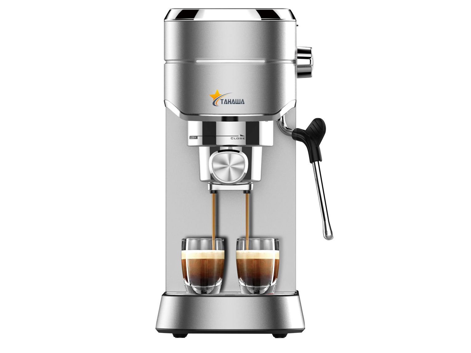 Máy pha cà phê Tahawa TS6212 - Máy pha cafe đa chức năng: Espresso, Cappuccino, Latte. Áp suất bơm: 15 bar - Công suất:1250W - 1450W. Có vòi đánh sữa - Bảo hành chính hàng 12 tháng. Hàng nhập khẩu chính hãng