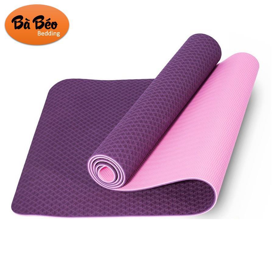 Thảm tập yoga yoga pilates ( Tặng kèm túi đựng thảm