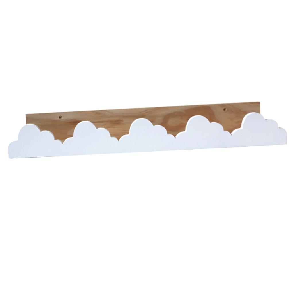 Cartoon Shaped Wooden Wall Shelf Display Rack Floating Shelves Bracket