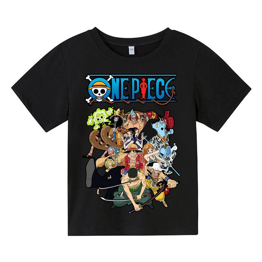 Áo thun trẻ em one piece biệt đôi 4 màu Có size người lớn, King Cotton