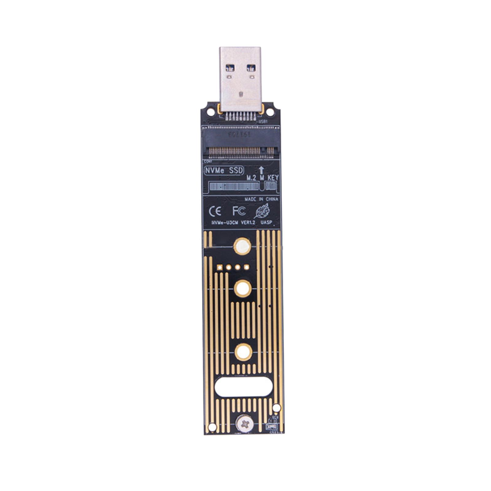 NVME to USB 3.1 Adapter Type A Card Converter Reader with Key B/Key B+M