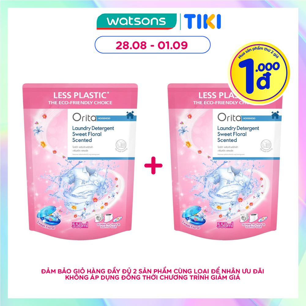 Nước Giặt Orita Hương Hoa Ngọt Ngào Laundry Detergent Sweet Floral 500ml