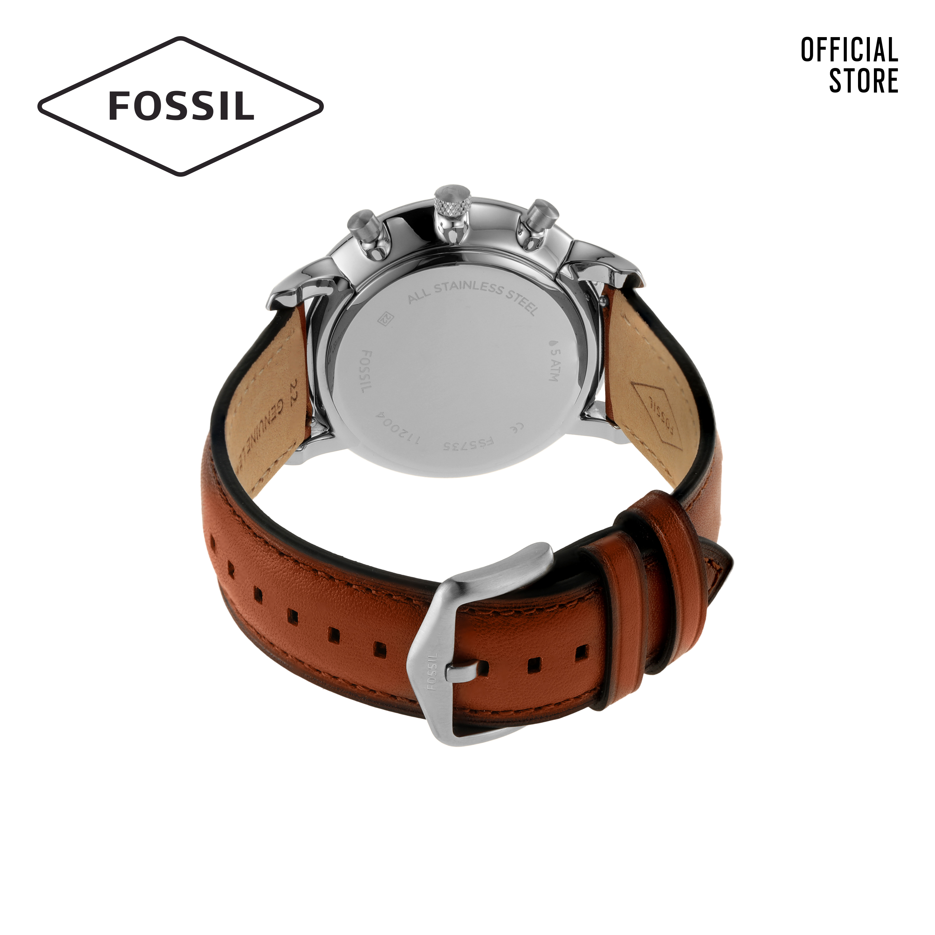 Đồng hồ nam Fossil Neutra dây da FS5735 - màu nâu