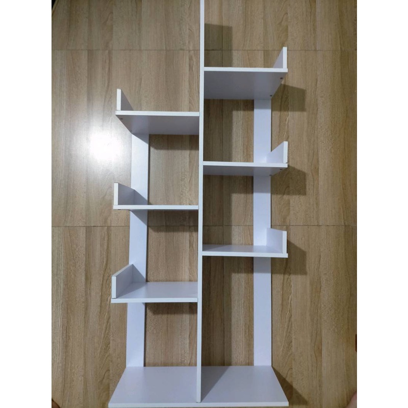 Kệ sách gỗ xương rồng, kệ sách hình cây gỗ MDF cao cấp, chống mối mọt, đựng sách 8 ngăn 50x20x120 ND25