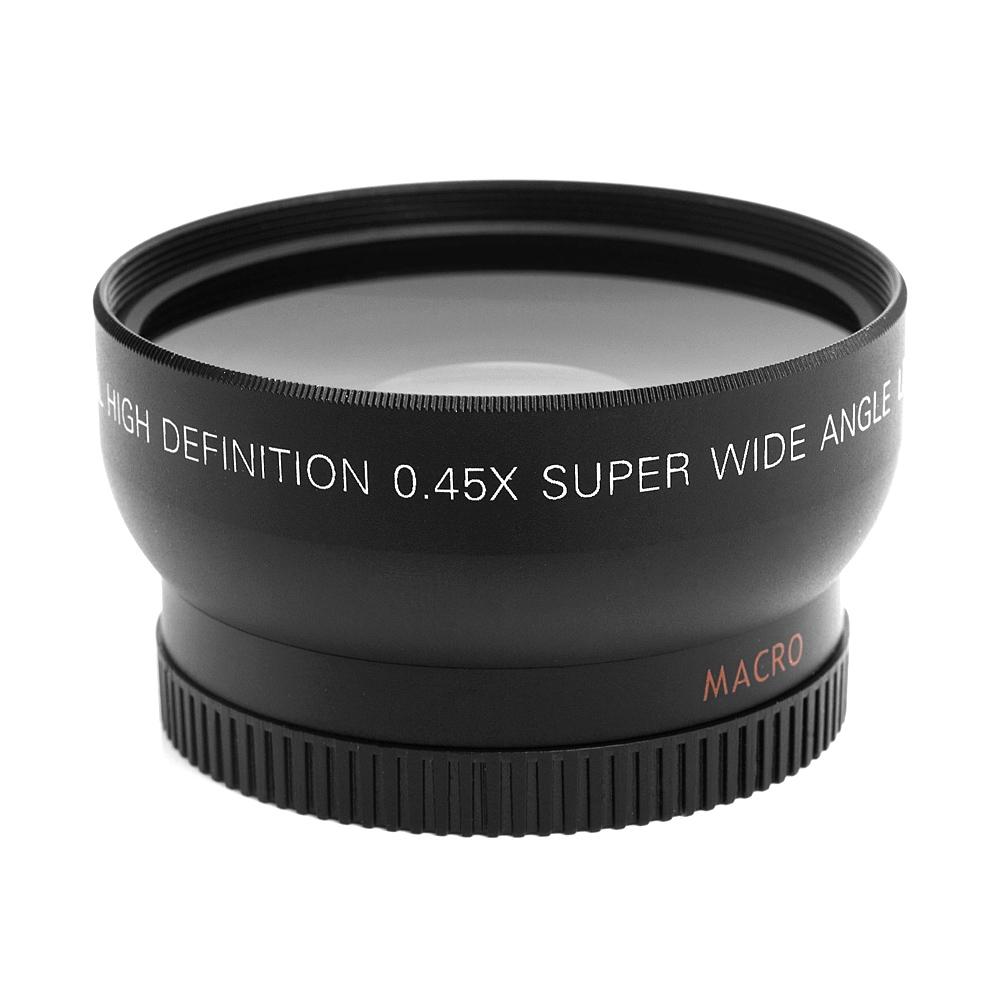 Ống kính góc rộng HD 52MM 0,45x, ống kính macro cho máy ảnh DSLR Canon Nikon Sony Pentax 52MM