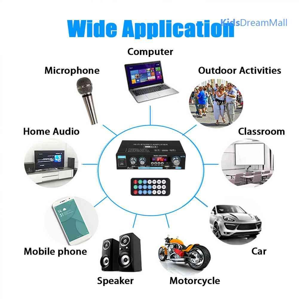 Mới Bộ Khuếch Đại Âm Thanh Bluetooth AK35 HiFi Có Cổng USB TF RCA