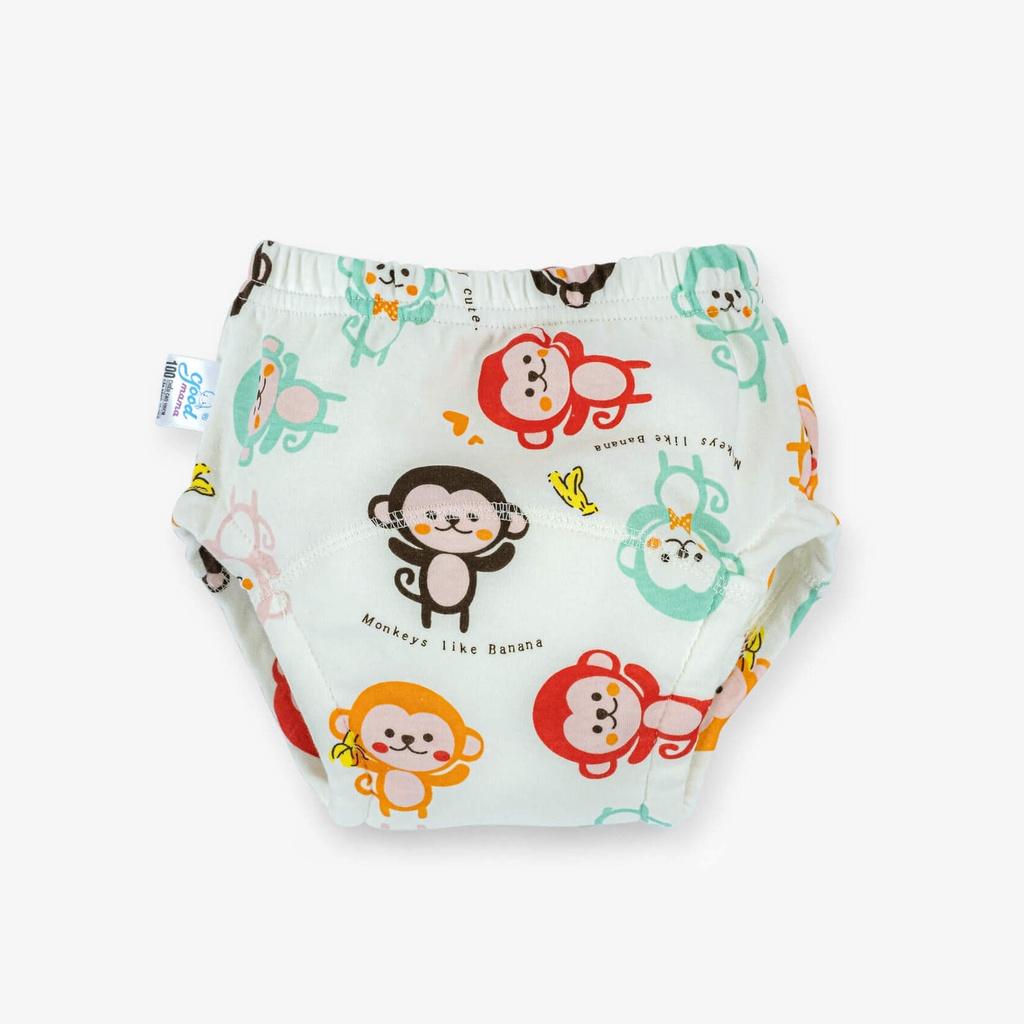 Quần Bỏ Bỉm Goodmama Chính Hãng chất liệu Cotton 6 Lớp Size 80/90/100/110 Cho Bé Size 80,90,100,110