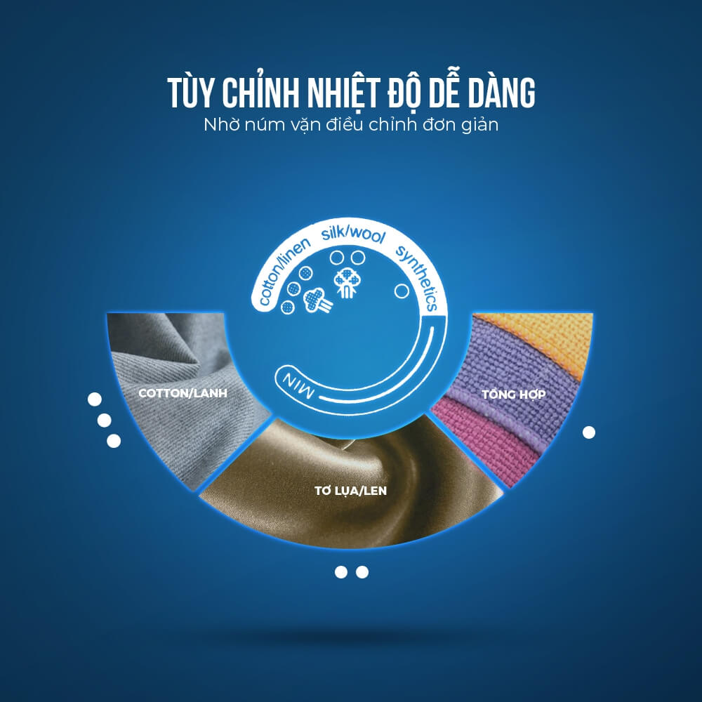 Bàn ủi hơi nước Elmich SIE-3438 1100W, SIE-3436 11200W, Hàng chính hãng, chống cặn nước - JoyMall