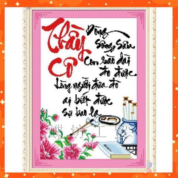 Tranh thêu chữ thập Thay Co2 DLH-222422