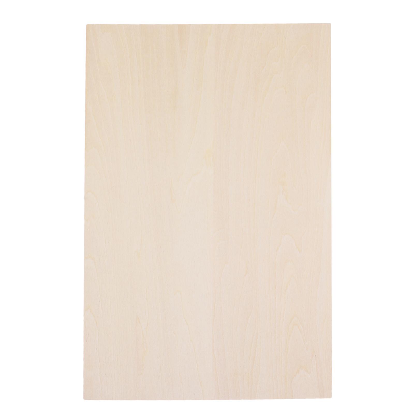 10Pcs Unfinished Wood 200x200x2mm for Mini House Crafts Making Plane Model