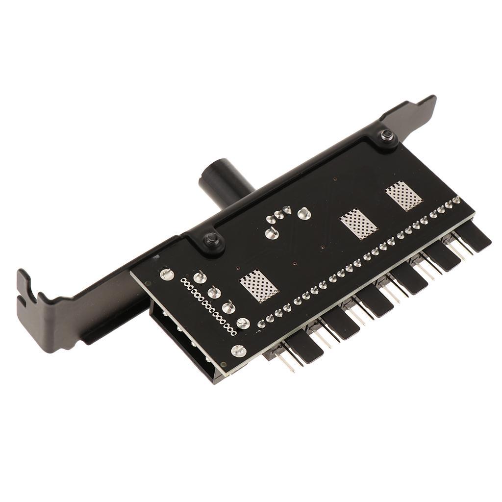 4 Pin Power PC Case CPU Cooler Cooling Fan Speed Temperature Controller Hub