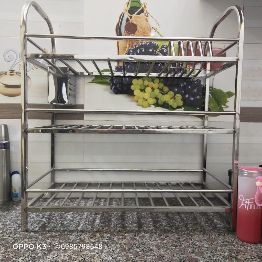 Chạn bát Inox 3 tầng ống loại dày có sắn Ống đũa