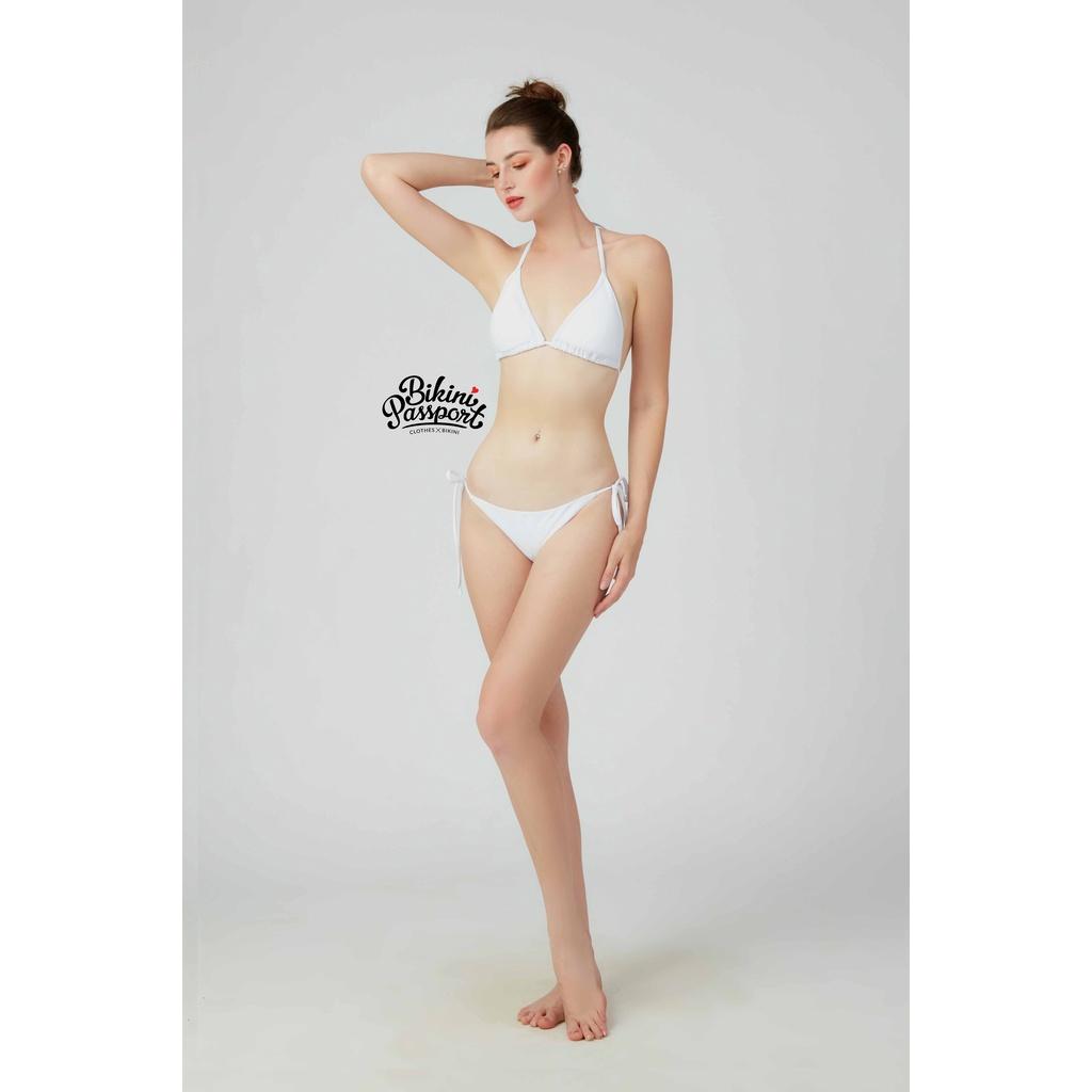 Bộ đồ bơi NỮ BIKINI PASSPORT kiểu Bikini cơ bản tam giác - Trắng - BS143_WH