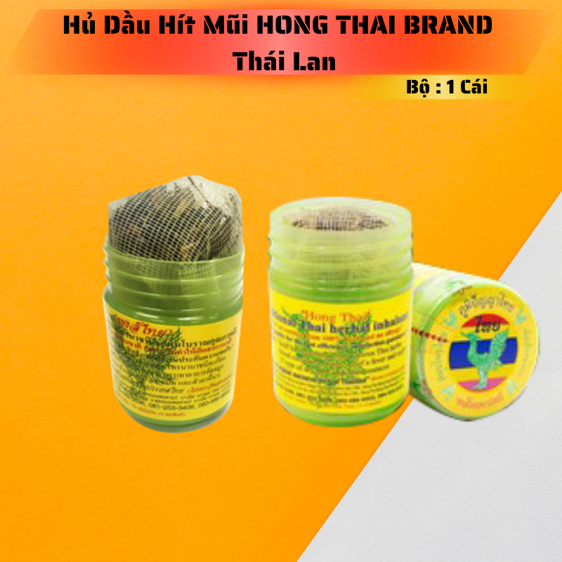 Hủ Dầu Hít Mũi HONG THAI BRAND Thái Lan