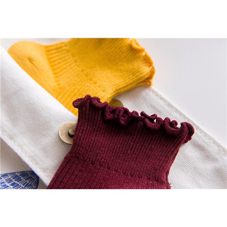 Vớ Cao Bèo Tất Cổ Cao Cotton Họa Tiết Cá Tính Phong Cách Đường Phố Hot Trend Vớ Cổ Cao Cặp Đôi Ulzzang Thời Trang